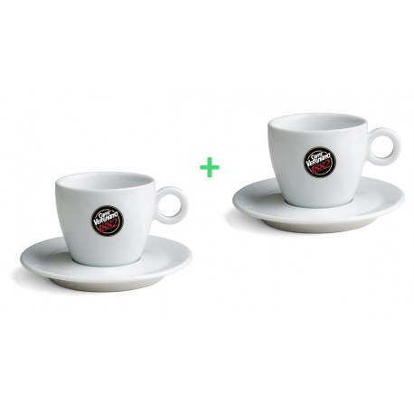 Vergnano pocelánové šálky na cappuccino 1+1