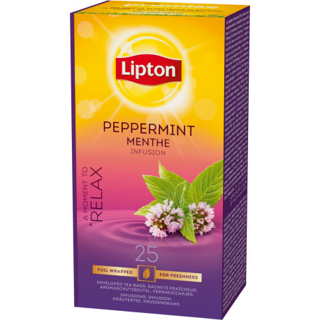 Lipton Peppermint bylinný čaj 25 sáčků 40g