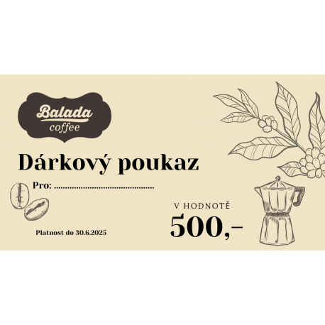 Dárkový poukaz 500