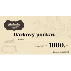 Dárkový poukaz 1000