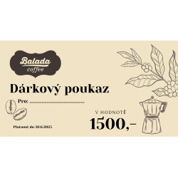Dárkový poukaz 1500