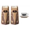 Balada Coffee set 2x 250 g zrnkov&aacute; k&aacute;va + Cappucino &scaron;&aacute;lek