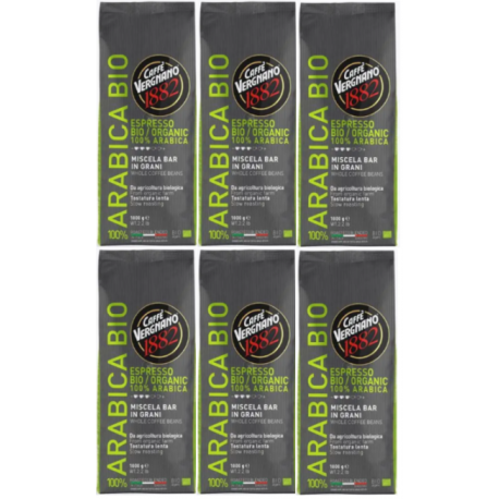 Vergnano Miscela Espresso 100% Arabica - Biologica, zrnková káva 1 kg 