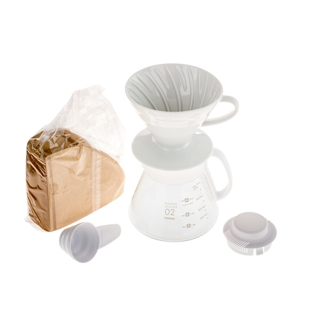 Hario V60 Dripper & Pot White