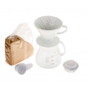 Hario V60 Dripper & Pot White